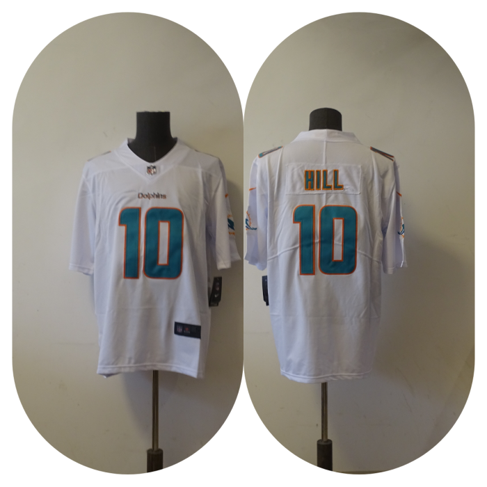 Miami Dolphins Jersey White NO.10 HILL