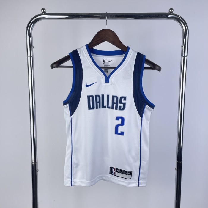 Dallas Mavericks Kids Jersey White City Edition 22/23 No.2 IRVING