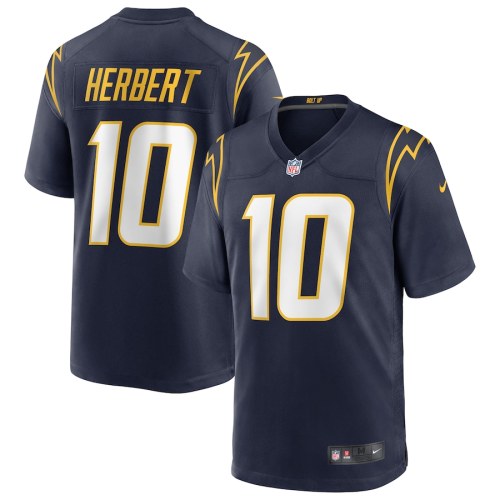Los Angeles Chargers Game Jersey Black NO.10 HERBERT