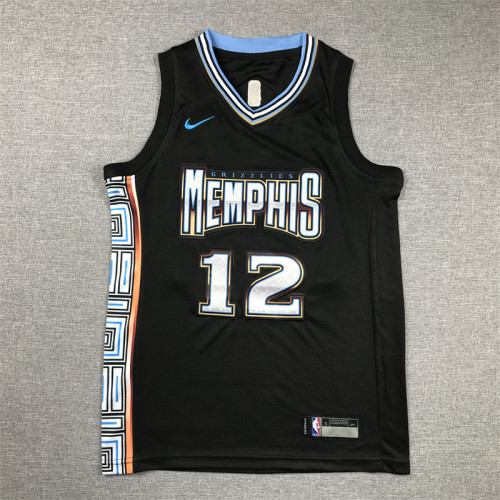 Memphis Grizzlies Kid Jersey Black City Edition 22/23 NO.12 MORANT