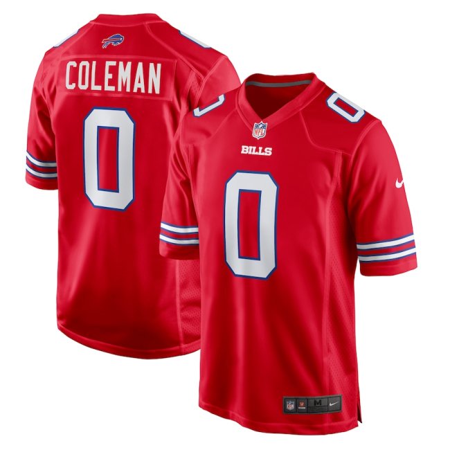 Buffalo Bills Jersey Limited Red NO.0 COLEMAN