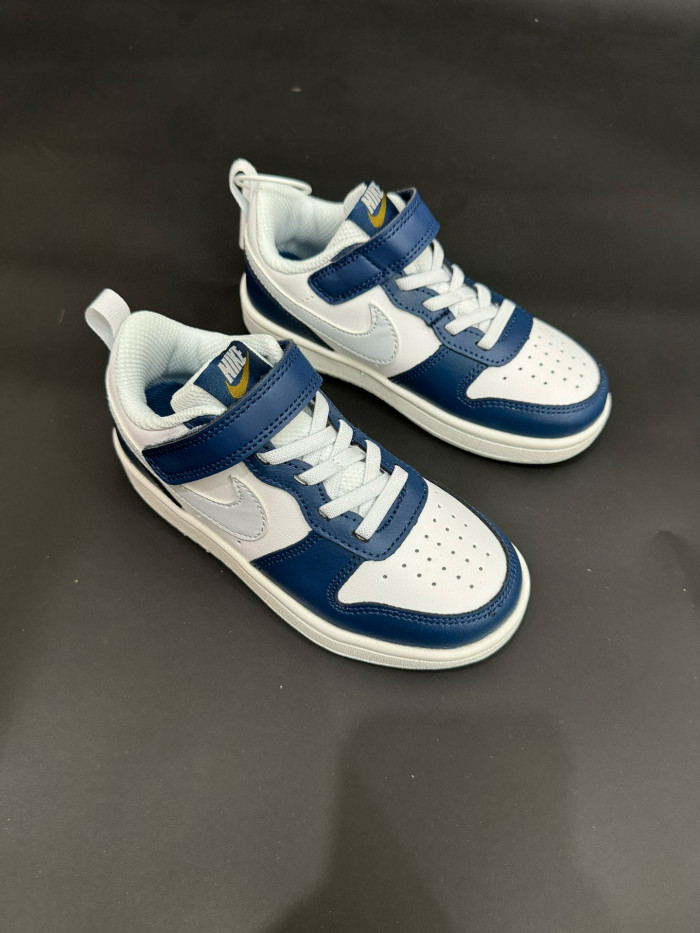 Air Force Low Top Work Kids Shoes FG22-36 Blue White