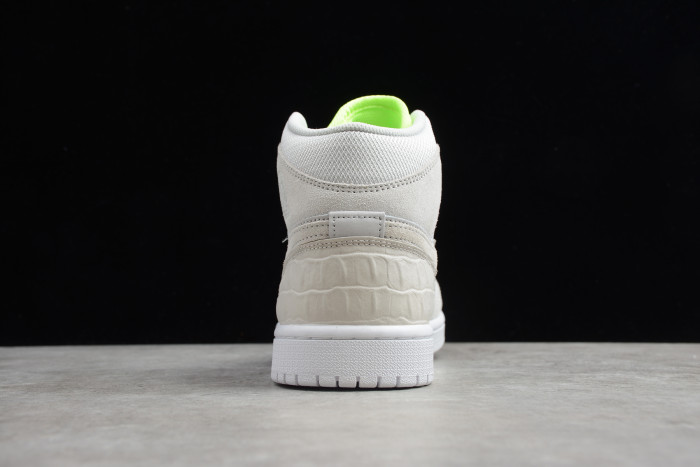 Air Jordan 1 Mid Vast Grey Ghost Green CV3018 - 001