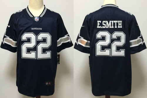 Dallas Cowboys Jersey Navy Limited Edition NO.22 E.SMITH