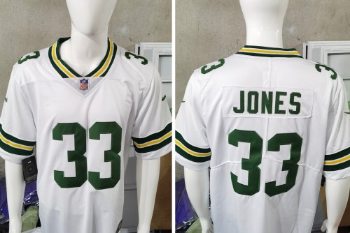 Green Bay Packers Jersey Replica White 1996 NO.33 JONES