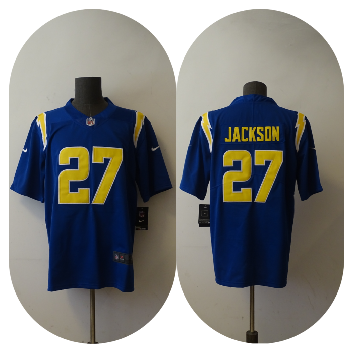 Los Angeles Chargers Alternate Jersey Blue NO.27 JACKSON