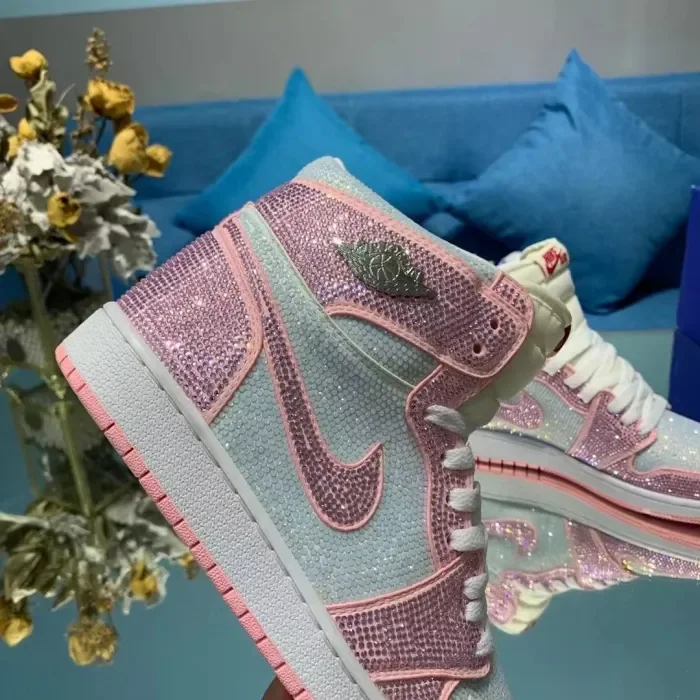 Air Jordan 1 Diamond DIY Pink