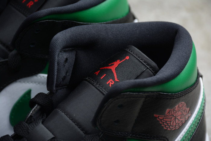 Air Jordan 1 Mid 'Pine Green' / 'Green Toe' 554724-067