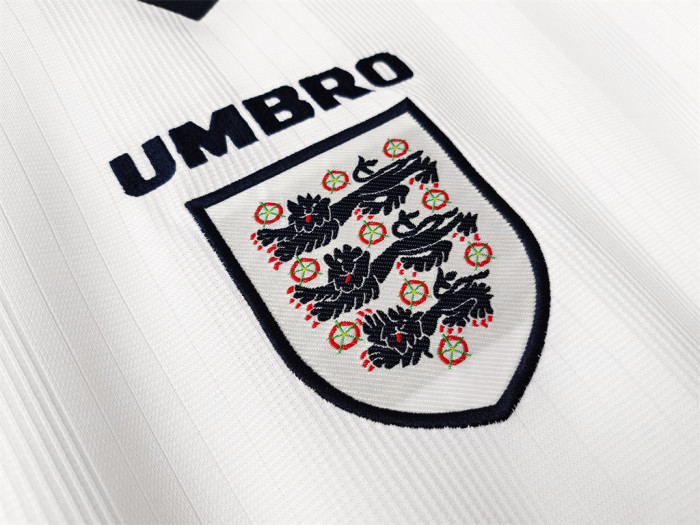 England Retro Home Long Sleeve Jersey 1996