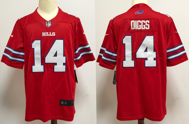 Buffalo Bills Jersey Limited Red NO.14 DIGGS