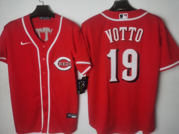 Cincinnati Reds Jersey Red Fan Version NO.19 VOTTO
