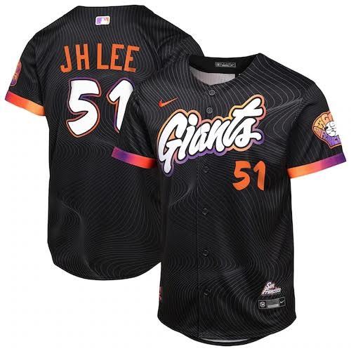 San Francisco Giants Jersey Black NO.51 JH LEE