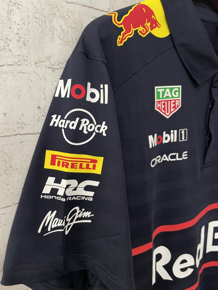 2025 Red Bull Racing Polo shirt Dark Blue NO Number