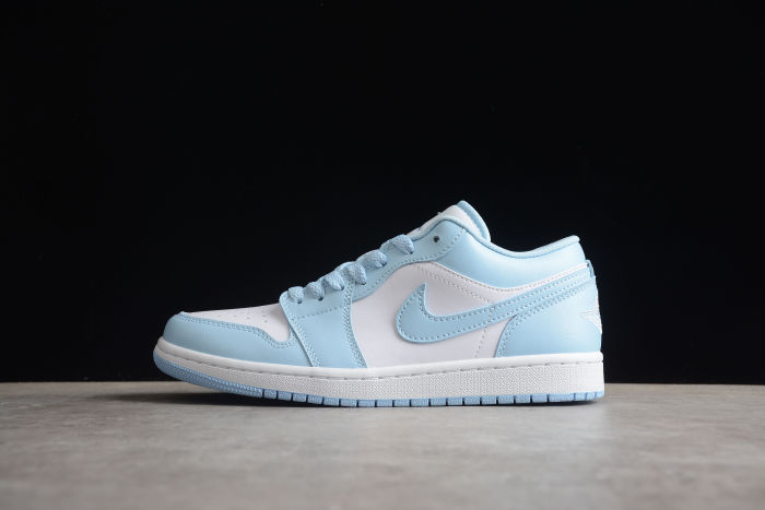 Air Jordan 1 Low Aluminum White Ice Blue New Dc0774 141