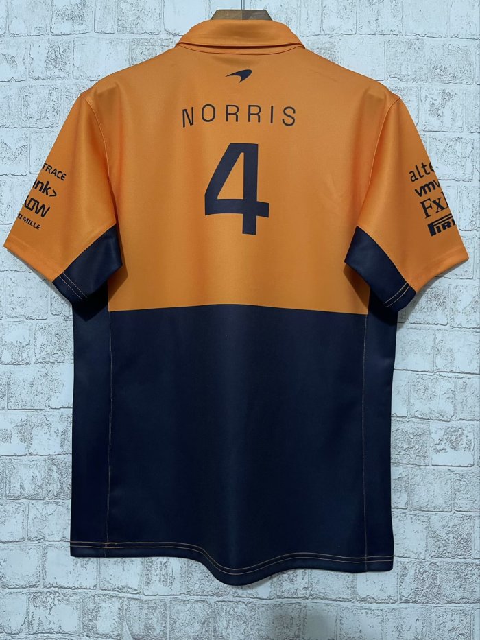 McLaren Polo Shirt Orange NO.4 NORRIS