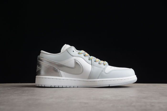 Air Jordan 1 Low SE White Metallic Silver DX6070-101