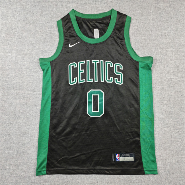Boston Celtics KIds Jersey Black Lcon Edition NO.0 TATUM