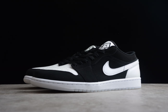 Air Jordan 1 Low SE Diamond Shorts Black White DH6931-001