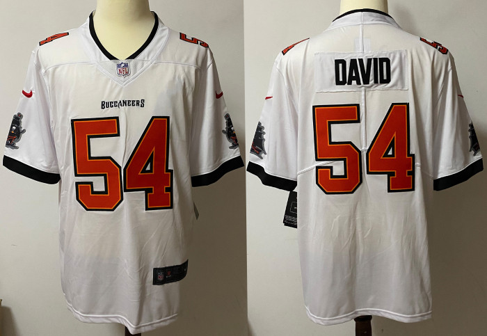Tampa Bay Buccaneers Alternate Game Jersey White NO.54 DAVID