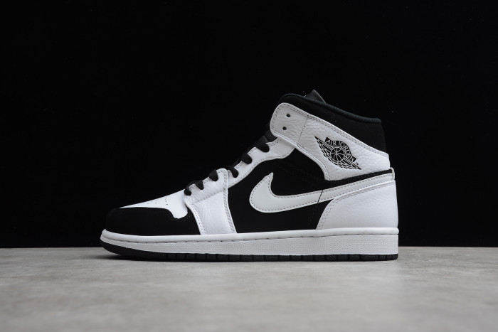Air Jordan 1 Retro Mid Tuxedo Black White 554724-113