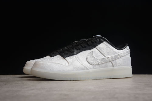 FN0315-110 CLOT × Fragment × Nike Dunk Low White Black