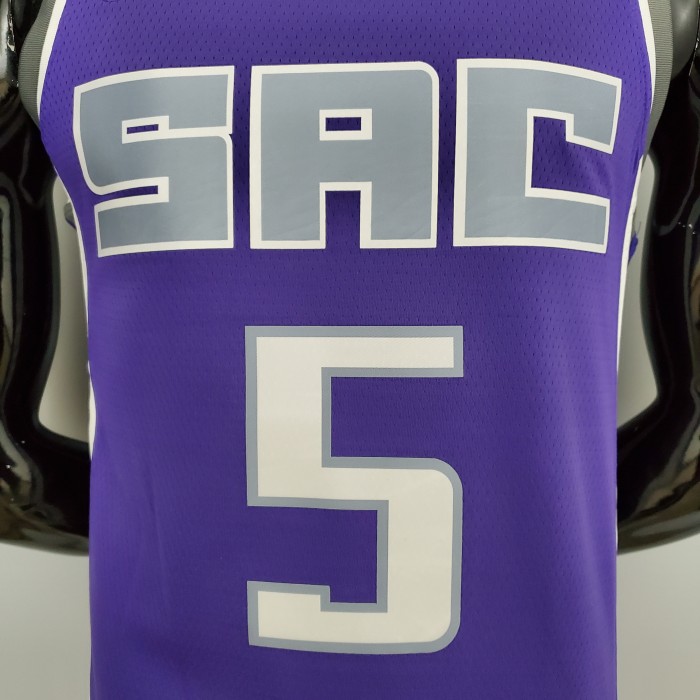 De'Aaron Fox Sacramento Kings 75th Anniversary Swingman Jersey Purple
