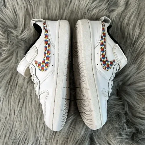 Air Force low-top Children 13C All Day Play Happy Hoops Basketball Swoosh Sneakers