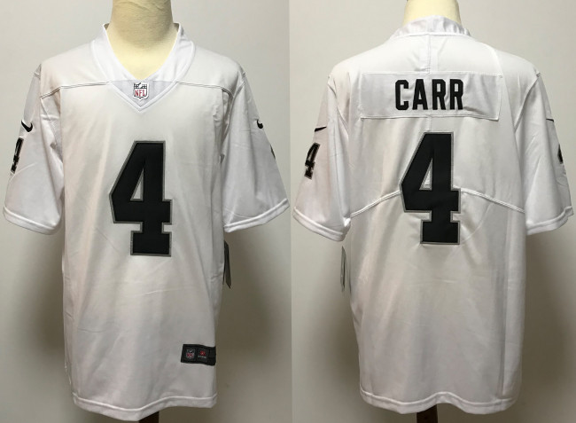 Las Vegas Raiders Jerseys White NO.4 CARR