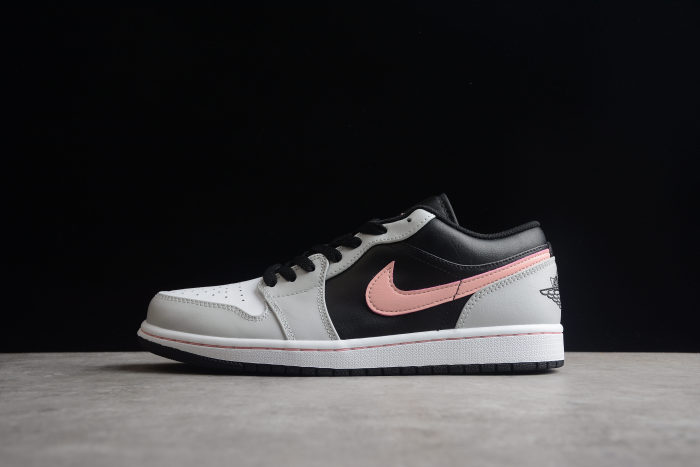 Air Jordan 1 Low Black Grey Pink 553558 062
