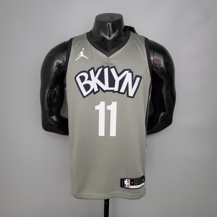 Kyrie Irving Brooklyn Nets Flying Man Swingman Jersey Gray