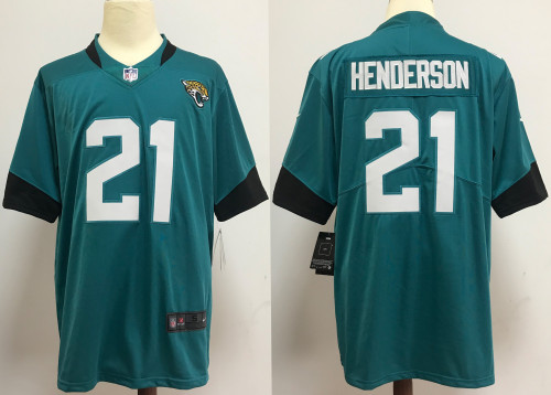 Jacksonville Jaguars Jersey Light Blue NO.21 HENDERSON
