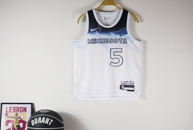 Minnesota Timberwolves Kids Jersey City Edition  24/25 NO.5 EDWARDS