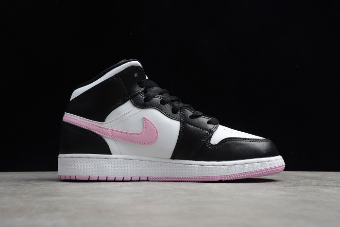 Air Jordan 1 Mid GS White Arctic Pink 555112-103