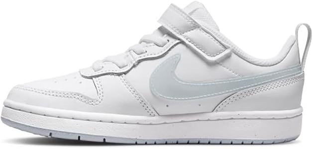 Air Force low-top children's leather sneakers Velcro White Light Grey