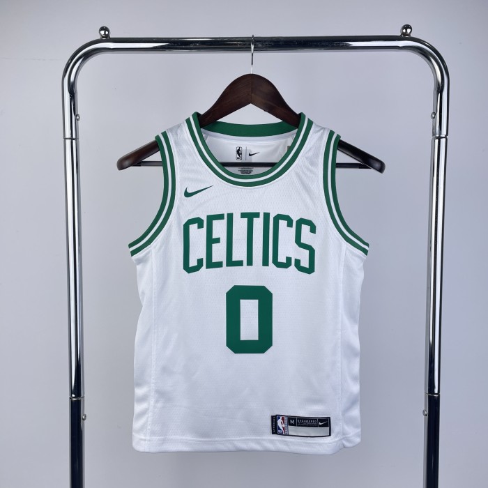 Boston Celtics KIds Jersey White Icon Edition NO.0 TATUM