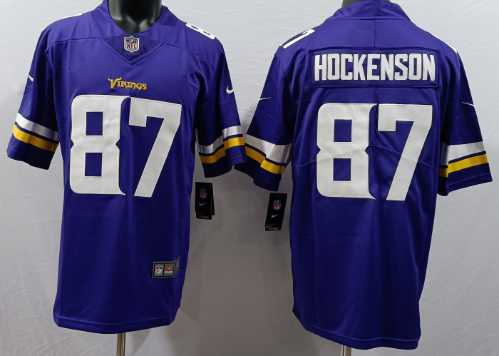 Minnesota Vikings Alternate Jersey Purple NO.87 HOCKENSON
