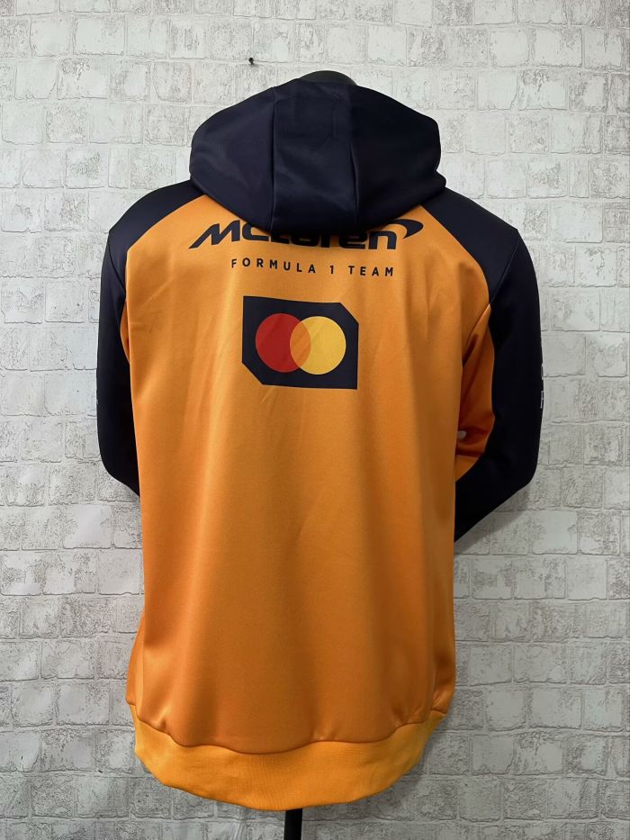 2025 McLaren Hoodie Orange NO Number