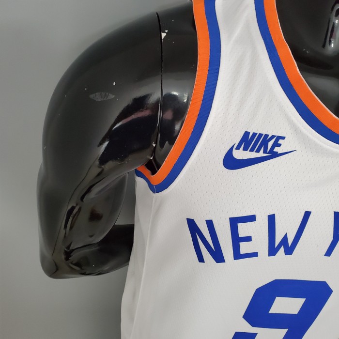 RJ Barrett New York Knicks 75th Anniversary Swingman Jersey White