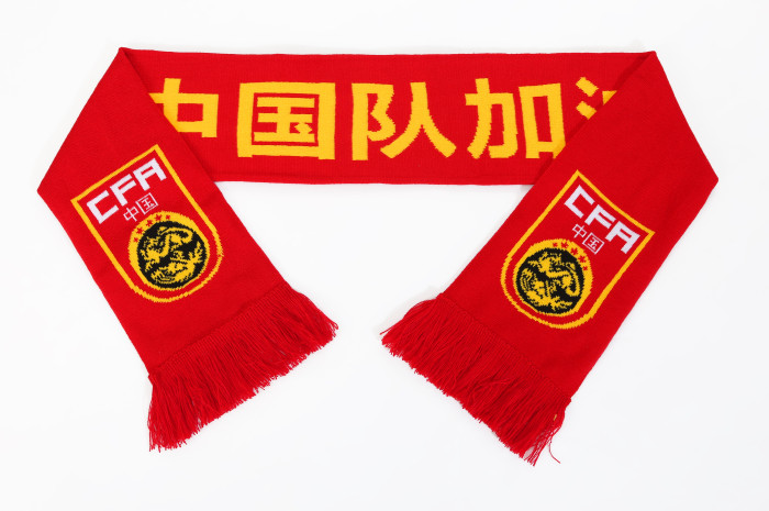 Chinese Super League Knitted Football Club Scarf Plush Souvenir