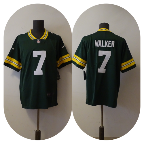 Green Bay Packers Jersey Replica Green 1996 NO.7 WALKER