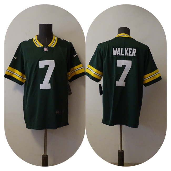 Green Bay Packers Jersey Replica Green 1996 NO.7 WALKER