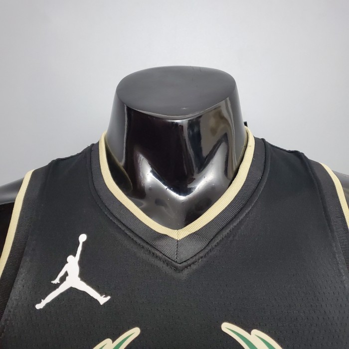 Giannis Antetokounmpo Milwaukee Bucks Theme Edition Swingman Jersey Black