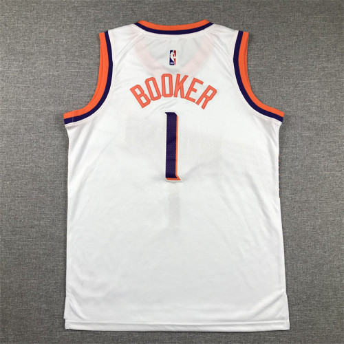 Phoenix Suns KIds Jersey White Association Edition  23/24  NO.1 BOOKER