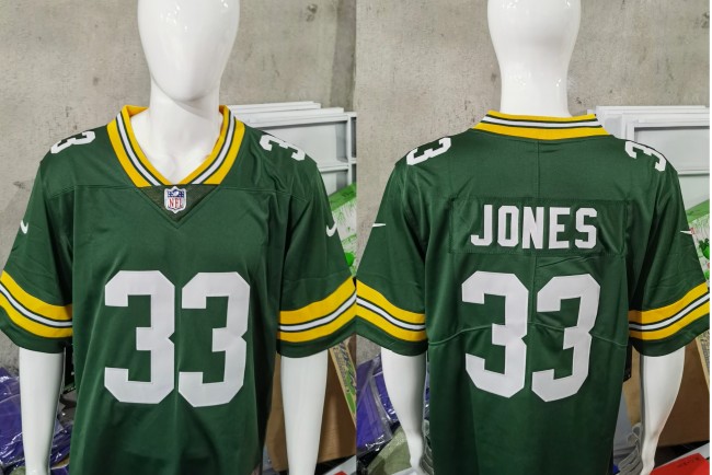 Green Bay Packers Jersey Replica Green 1996 NO.33 JONES