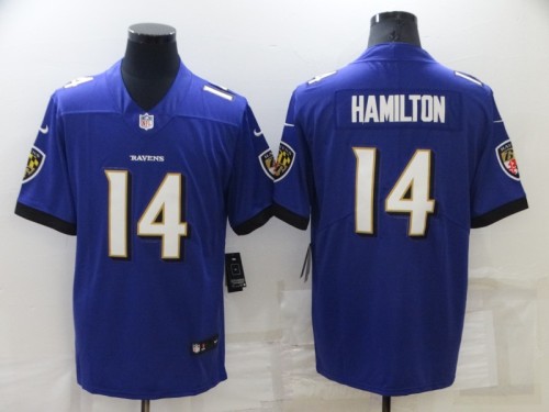 Baltimore Ravens Jersey Purple NO.14 HAMILTON