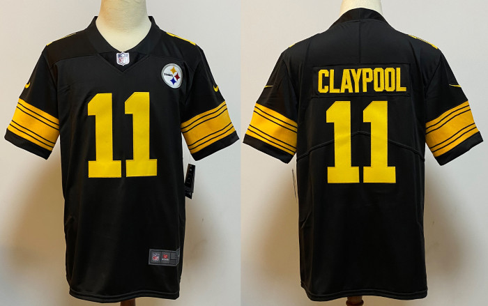 Pittsburgh Steelers Jersey Black and yellow letters NO.11 CLAYPOOL