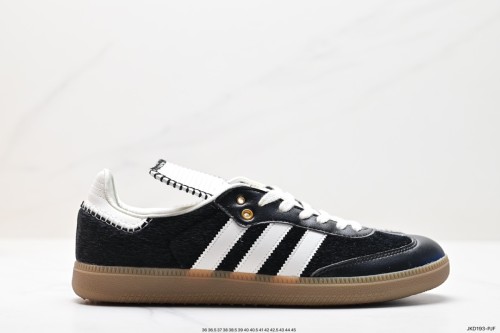 Wales Bonner adidas Samba Pony Tonal Low Core Black Cream White IE0580
