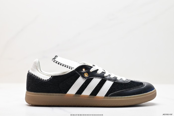 Wales Bonner adidas Samba Pony Tonal Low Core Black Cream White IE0580