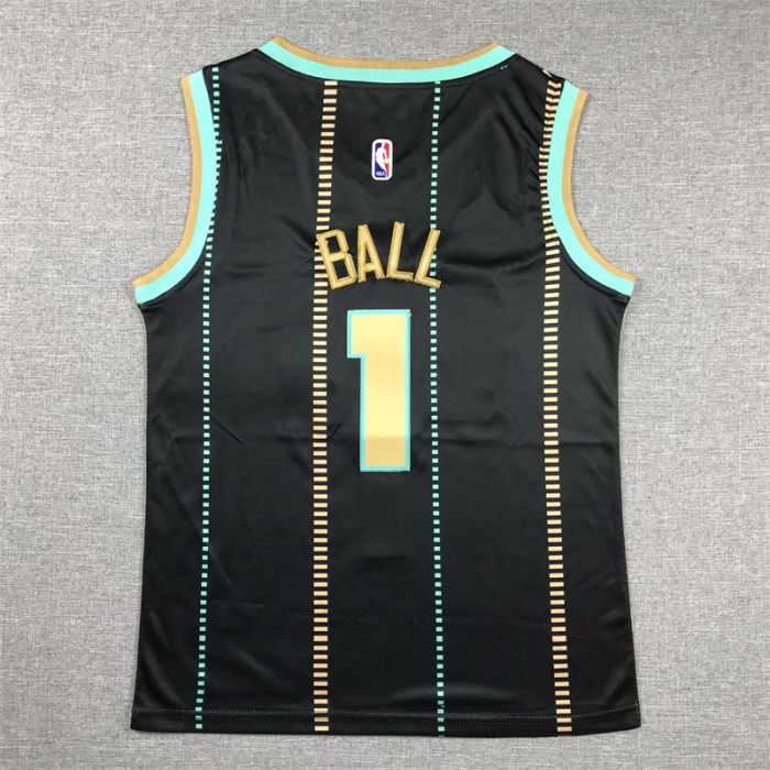 Charlotte Hornets Kids Jersey City Edition 22/23 NO.1 BALL