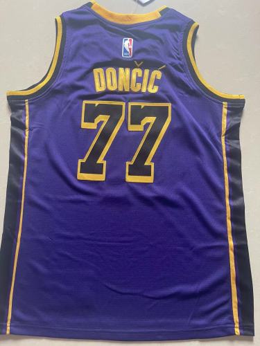 Los Angeles Lakers Kids Jersey Purple lcon No.77 Dončić